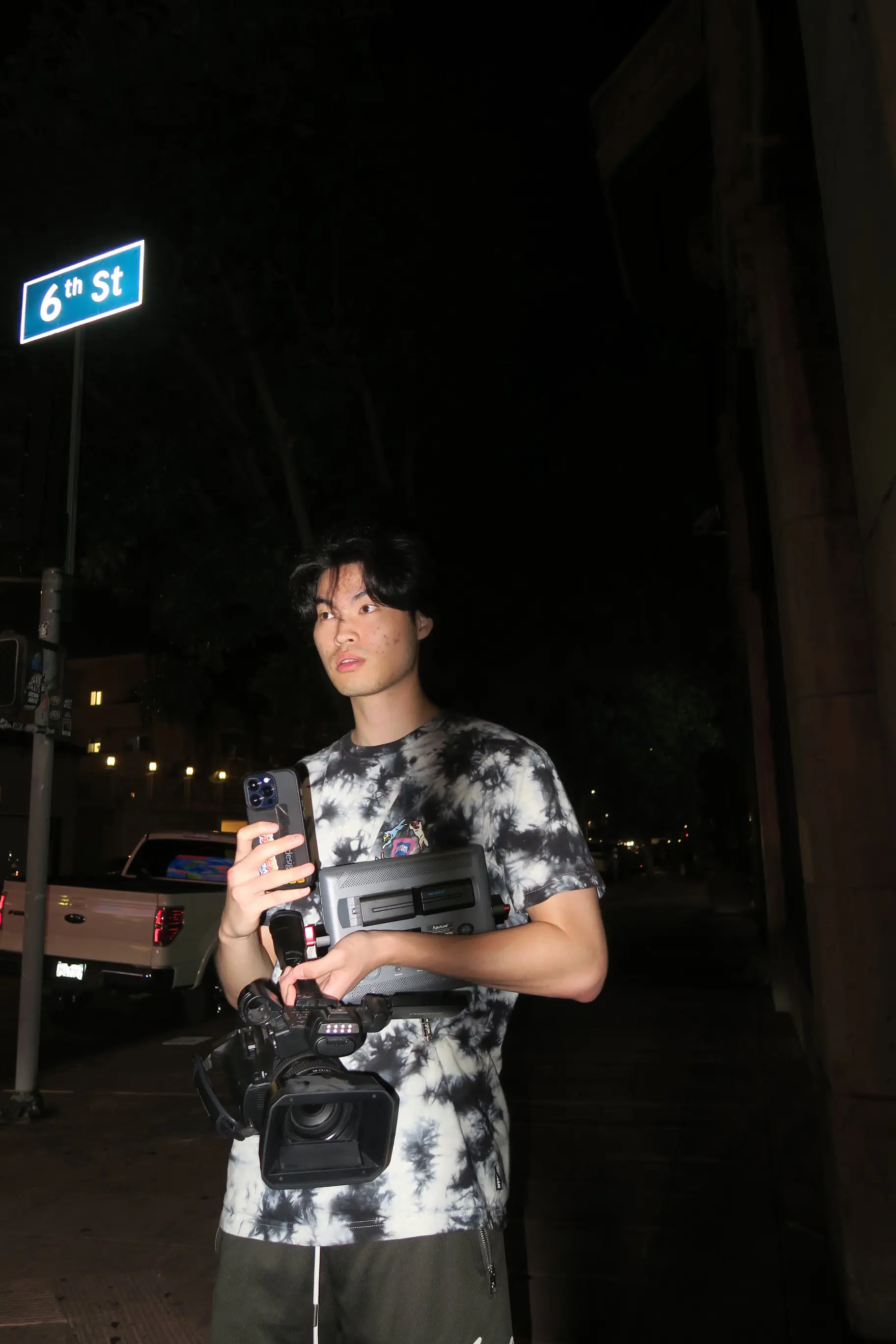 Joe Park Filming On Set